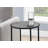 Accent Table, Side, Round, End, Nightstand, Lamp, Grey Laminate, Black Metal, Contemporary, Modern