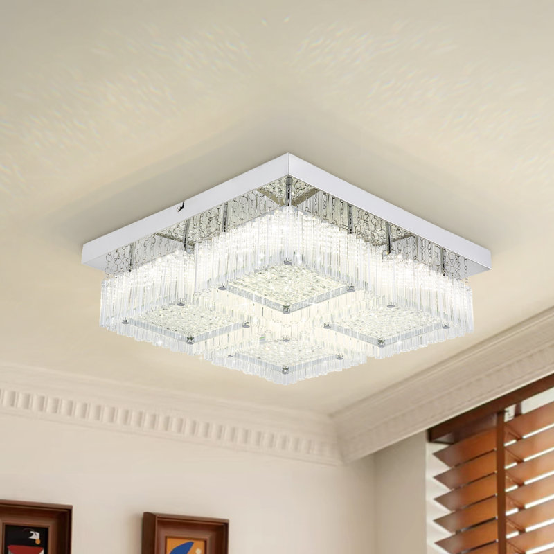 Flush mount Bedroom Ceiling Lights Square Ceiling Light Hallway Light Fixtures 24W 4000K