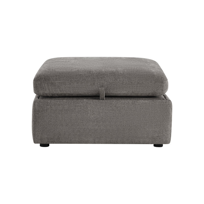 Repose-pieds avec rangement Winfree, Gris fossile