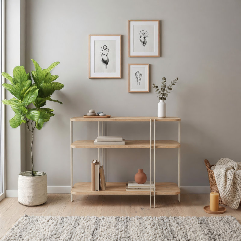 92 cm W Console Table, Natural