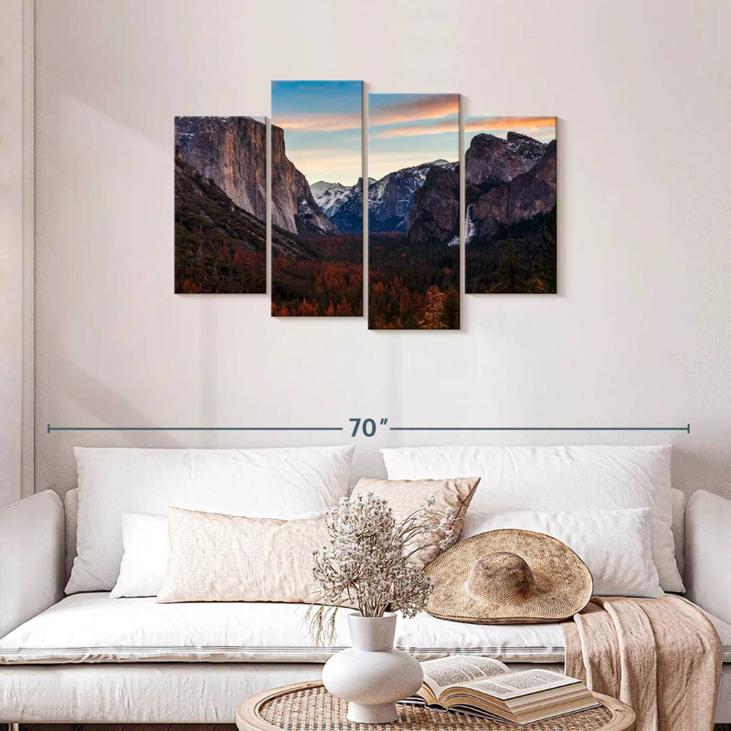 Alvord Scenic Yosemite Peaks, H 27 po x l 43 po