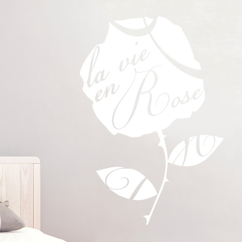 Plants & Flowers Wall Decal, White, Medium
