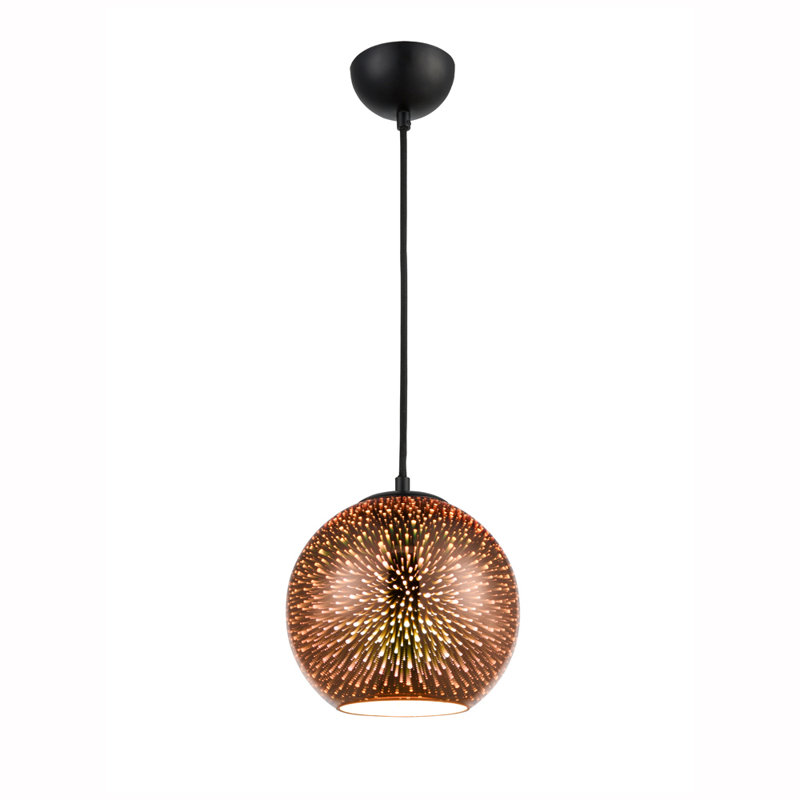 Alliyana 1 - Light Sphere Pendant, Brass, Brass, Brown
