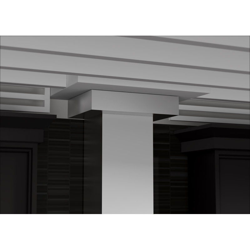42" KE 400 CFM Convertible Wall Mount Range Hood in Brushed Stainless Steel, Stainless Steel, 42"