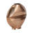 Sculptural Metal Vase with Unique Angular Shape for Home Decor - Contemporary Tall Flower Vase for Dining Room Table or Bedroom Decor - Gold-1313435135