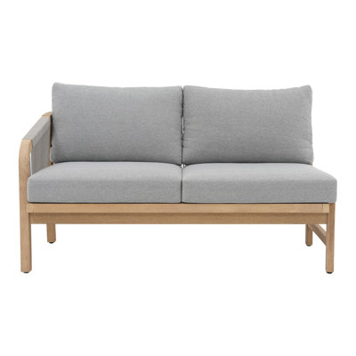 6-Seat Acacia Wood Outdoor Seating Set