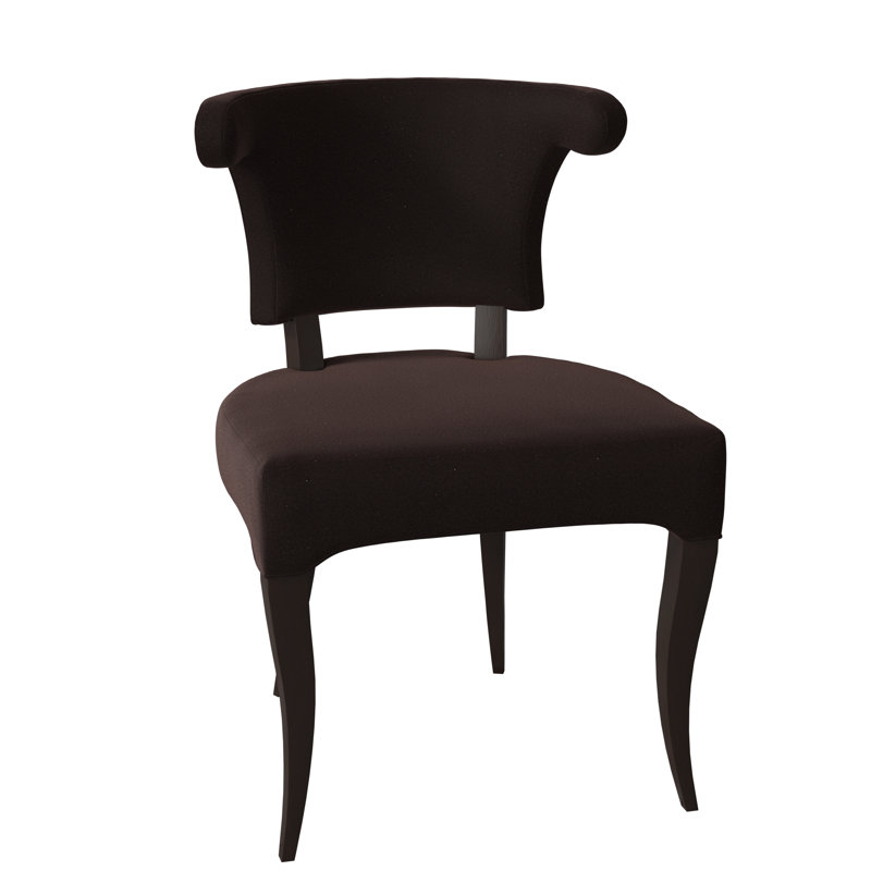 Athena Dining Chair, American Walnut, Filigree Ivory