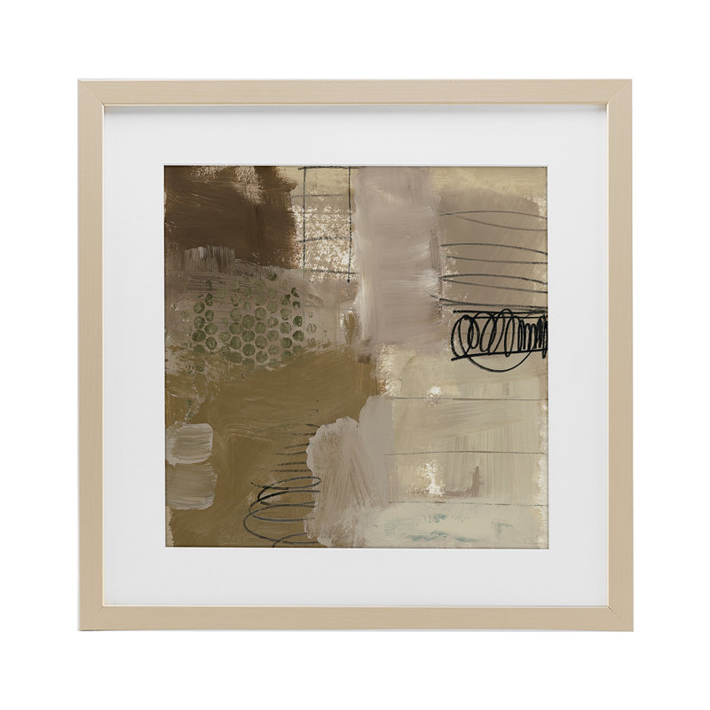 «Indulged Homage Composition», reproduction d'art sous verre encadrée par Brent Baker, H 13 po x l 13 po