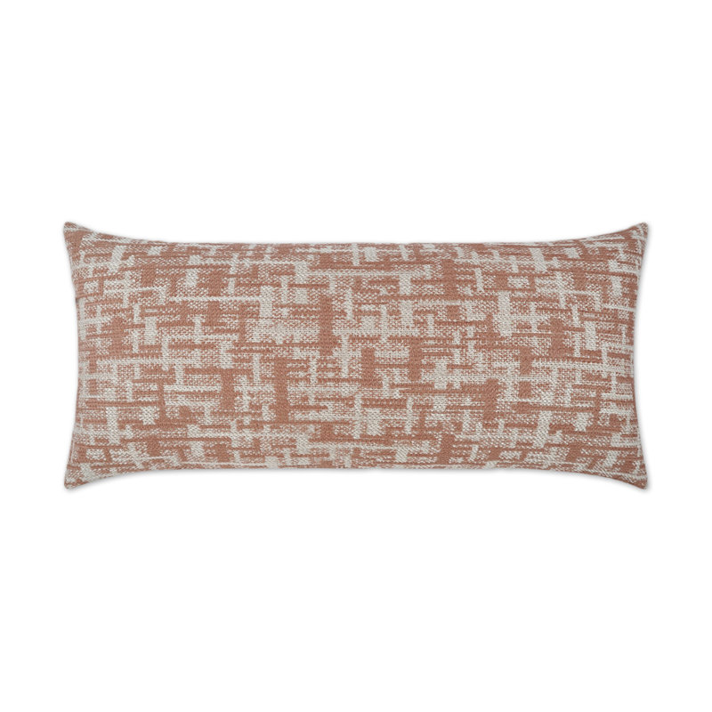 Zahwe Outdoor Throw Pillow, Rose, Rectangle 12"H x 24"W