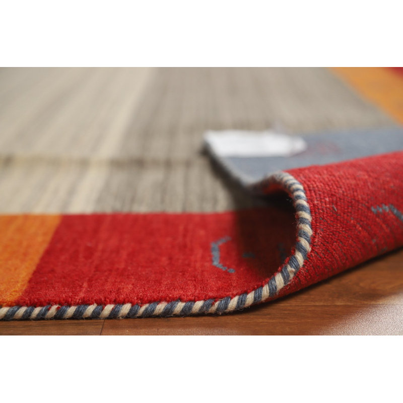 Handmade Gabbeh Style Indian Area Rug 7x10
