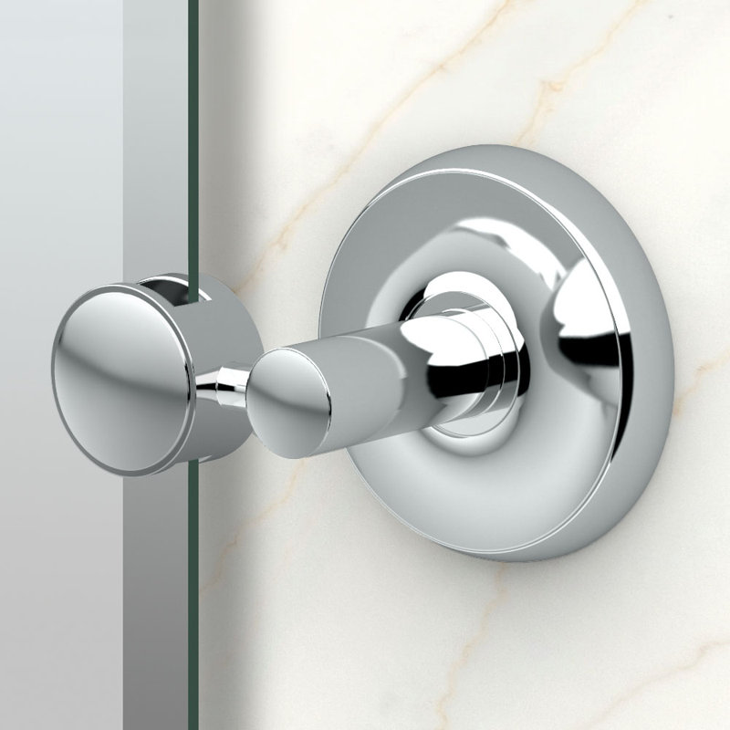 Miroir de salle de bain ovale sans cadre Designer II | Miroir pivotant et biseauté, Chrome, H 26,5 x l 24 po