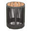 Table d'appoint en bois et corde - hauteur de 18,55 po, profondeur de 15 po, polyvalente pour la décoration et la surface du vestibule, table de chevet parfaite-1199000037