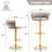 Christal Swivel Upholstered Adjustable Height Counter Stool-93480938-90489178