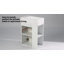 Meuble-lavabo flottant moderne de 18,5 pouces avec lavabo en résine - parfait pour les petites salles de bain
