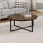 Table basse ronde en bois d'acacia massif Kersh