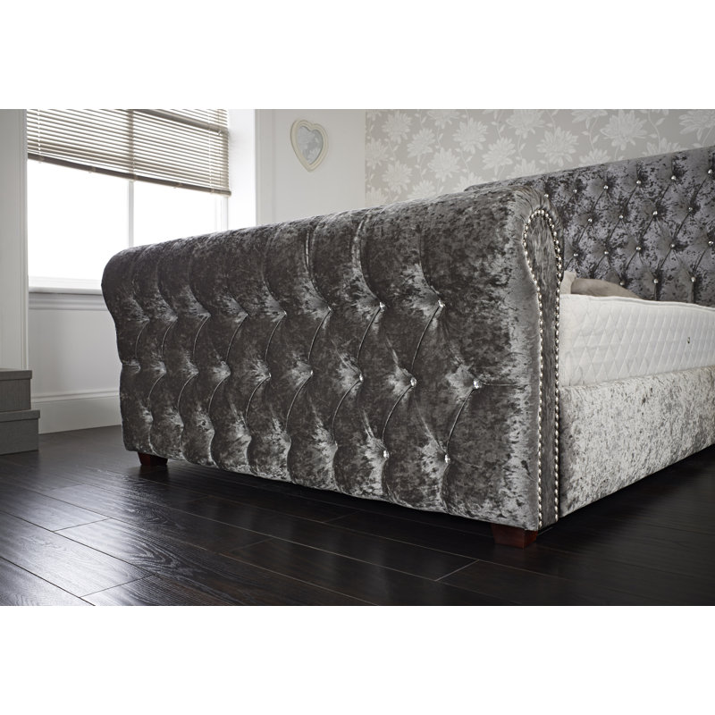 Trace Upholstered Bed, Single (3')