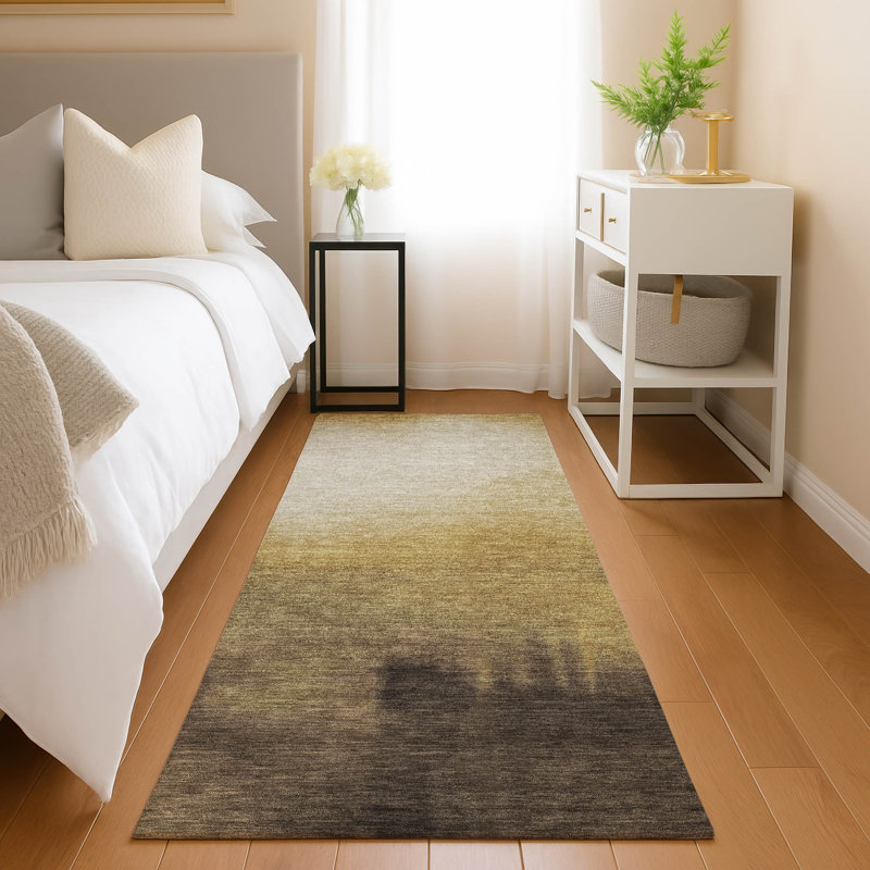 Machine Washable Indoor/Outdoor Magruder ACN2420 Abstract Rug, Runner 2'3" x 7'6"