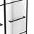 Unidoor Madrid 58" W x 72" H Hinged Frameless Shower Door with ClearMax Glass Treatment