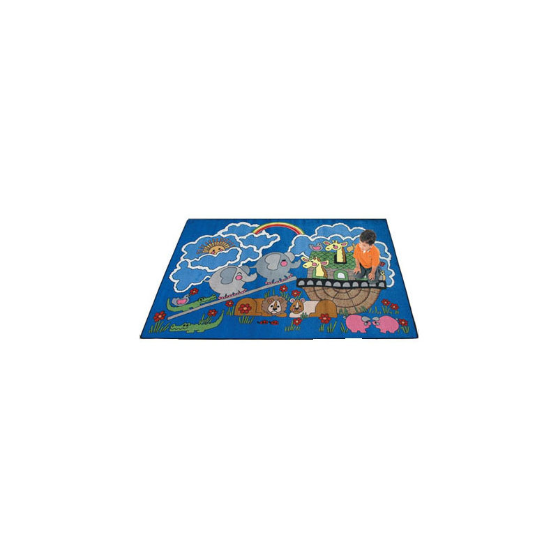 Tapis Faith Base Noahs Ark, Rectangle 3 pi 10 po x 5 pi 4 po
