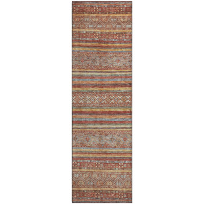 Premium Machine Washable Lampkins AMF1644 Stripes Rug