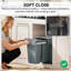 HOMCOM Under-Sink Kitchen Trash Bin, 2 Removable Recycling Containers, Grey