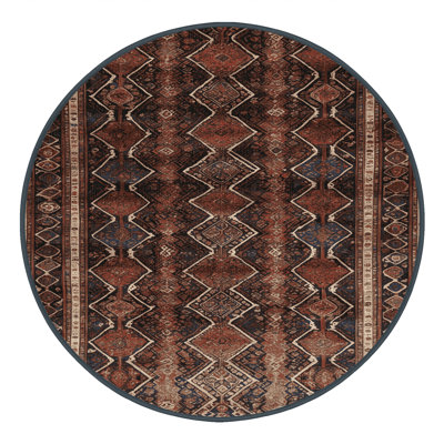 Machine Washable Persian Brown Area Rug