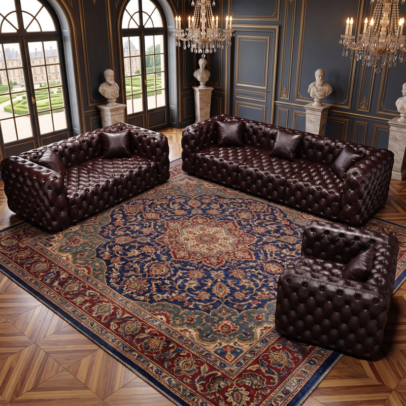 Canapé modulaire moderne, capitonné à la main avec des coussins, personnalisable pour le salon