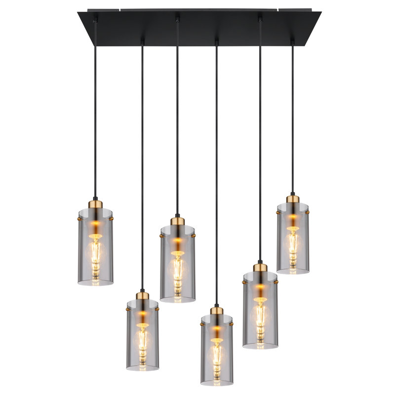 Westway 6 - Light Matte Black Pendant