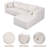 105" L-Shaped Modular Compression Sofa, Plush Upholstery, All-Foam Structure (No Springs), 6 Pillows, Vacuum-Packed, Space-Saving for Living Room, Bedroom, Apartment  (Left Chaise)-876236559-876236558