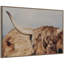 «Highland Cow No. 4 Close» par Laura Evans, reproduction d'art sur toile encadrée
