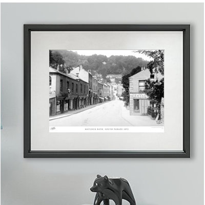 Matlock Bath, South Parade 1892 - Single Picture Frame Print