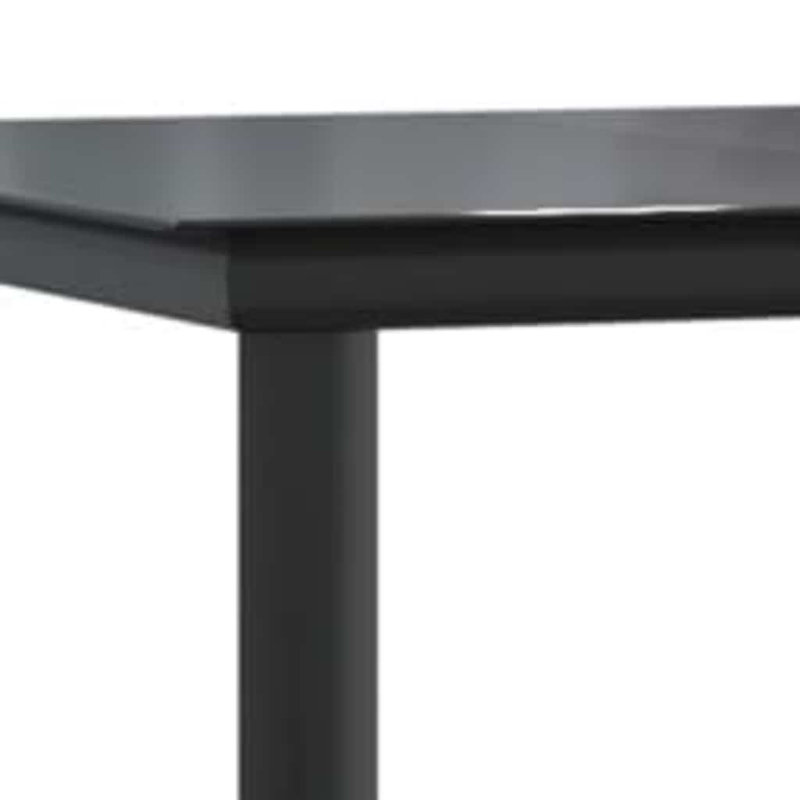 Rectangular 5 - Piece 4 - Person 160Cm L Outdoor Table Set, Black