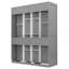 Grand lit escamotable rotatif avec supports de rangement cachés, lit mural multifonctionnel peu encombrant pour le bureau à domicile et les petites pièces, gris-1092266299