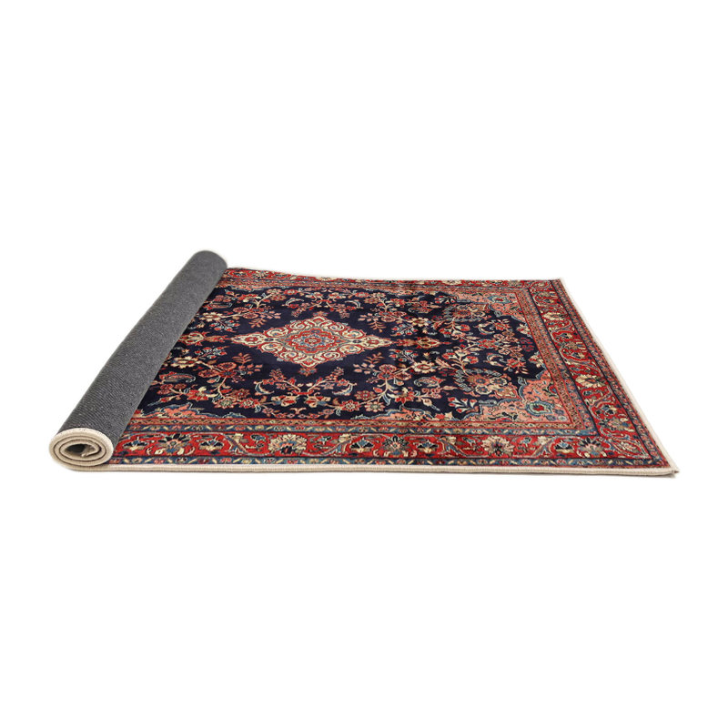 Tapis traditionnel rouge / noir Gerti, Rond 4 pi
