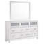 Dasher 7-drawer Dresser with Mirror White-2109044151