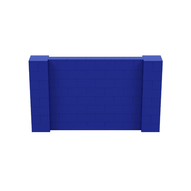 Ensemble mural 4 pi de hauteur Everblock, Bleu, 84"