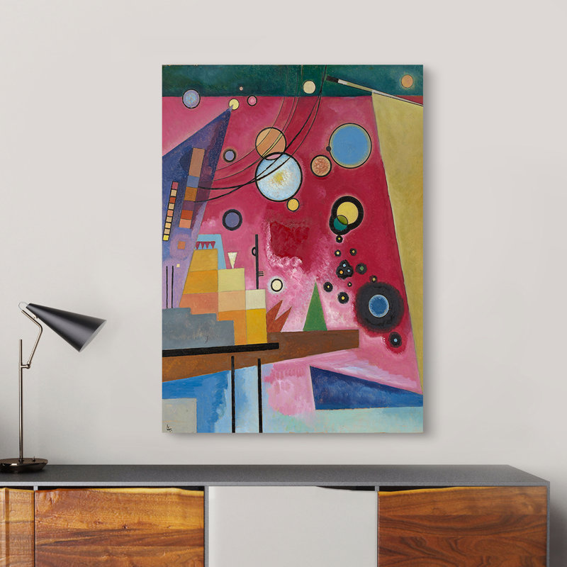Schweres Rot (Detail) by Wassily Kandinsky - Wrapped Canvas Painting, 70cm H x 50cm W x 4m D