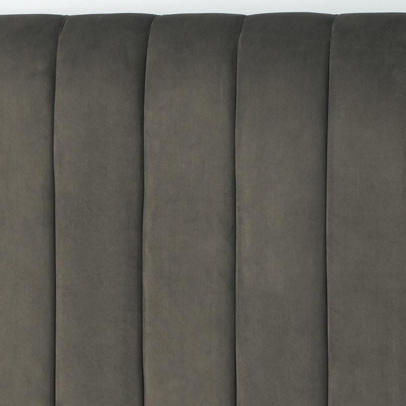 Tête de lit tapissier Johniel, Taupe