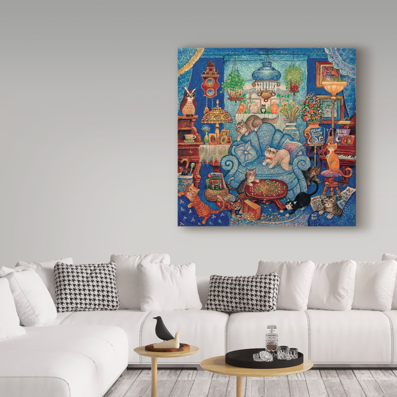 Reproduction de peinture à l'huile sur toile tendue Kellene, H 18 po x l 18 po
