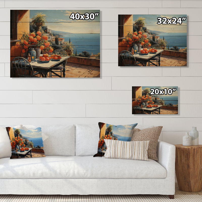 French French Bliss In Provence IV sur impression sur bois, H 24 po x l 32 po x P 0,78 po