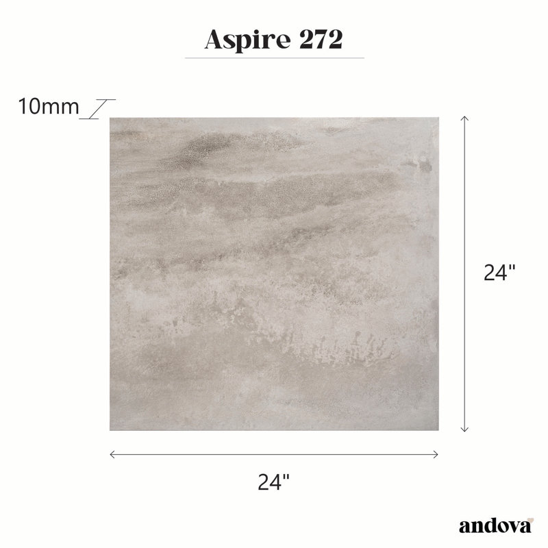 Dosseret de cuisine, salle de bain, douche, mur et plancher en porcelaine 12 po x 24 po Aspire, Noble