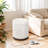 Teddy Fleece Round Ottoman With Stroage-1319613778