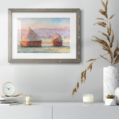 " Haystacks " Painting Print