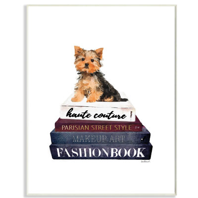 « mode designer pet dog bookstack », impression