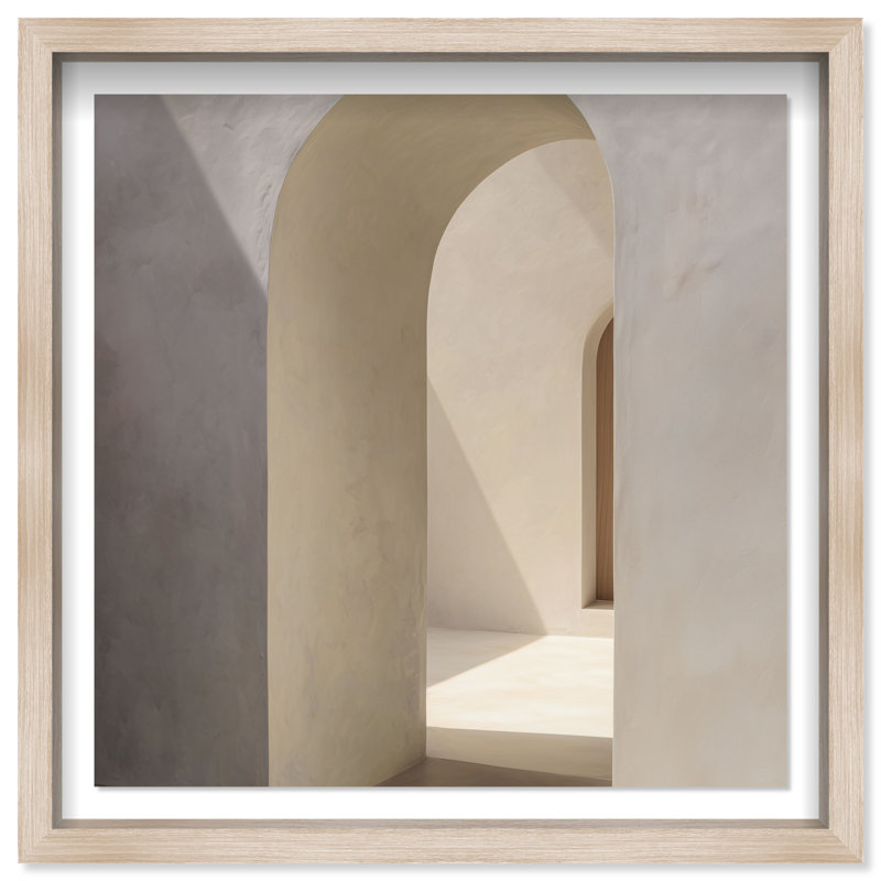 Desert Modernism I Print by Oliver Gal, 13.5" H x 13.5" W, Natural Oak Shadowbox