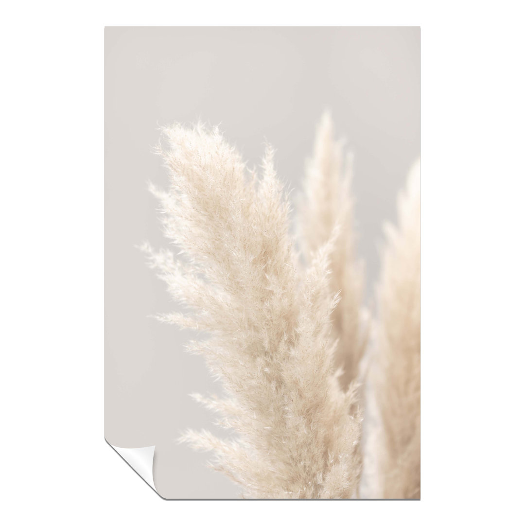 Panther Print Fine Art Prints Beige Pampass Grass Close Up Artistic Unframed Poster, Pictures For Home Walls, Bedroom, Living Room & Bathroom Decor 91