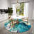 Chenille Washable Abstract Rug-1386393881