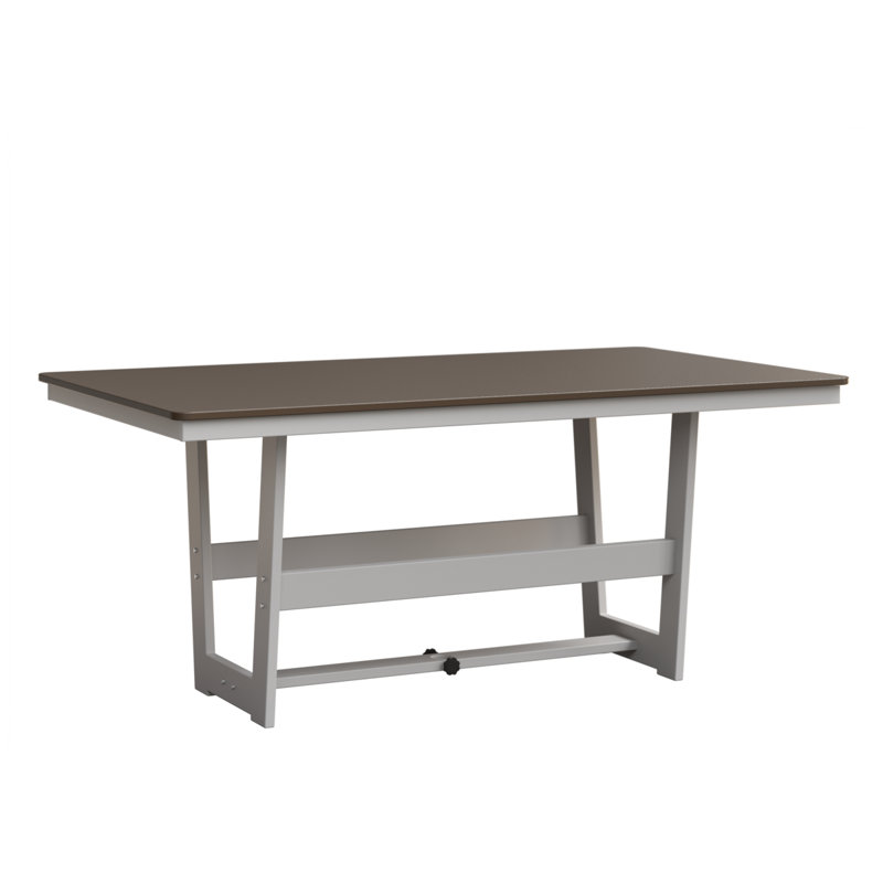 Berlin Gardens Hudson 70″ Rectangular Dining Table, Hammered Bronze