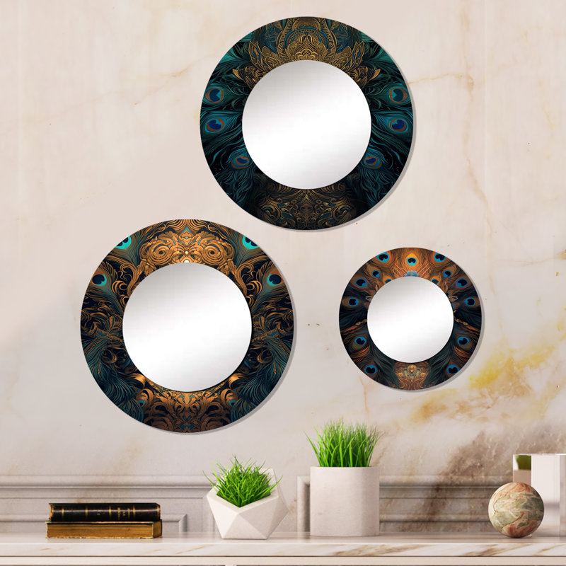Lorenzana Metal Round Mirror