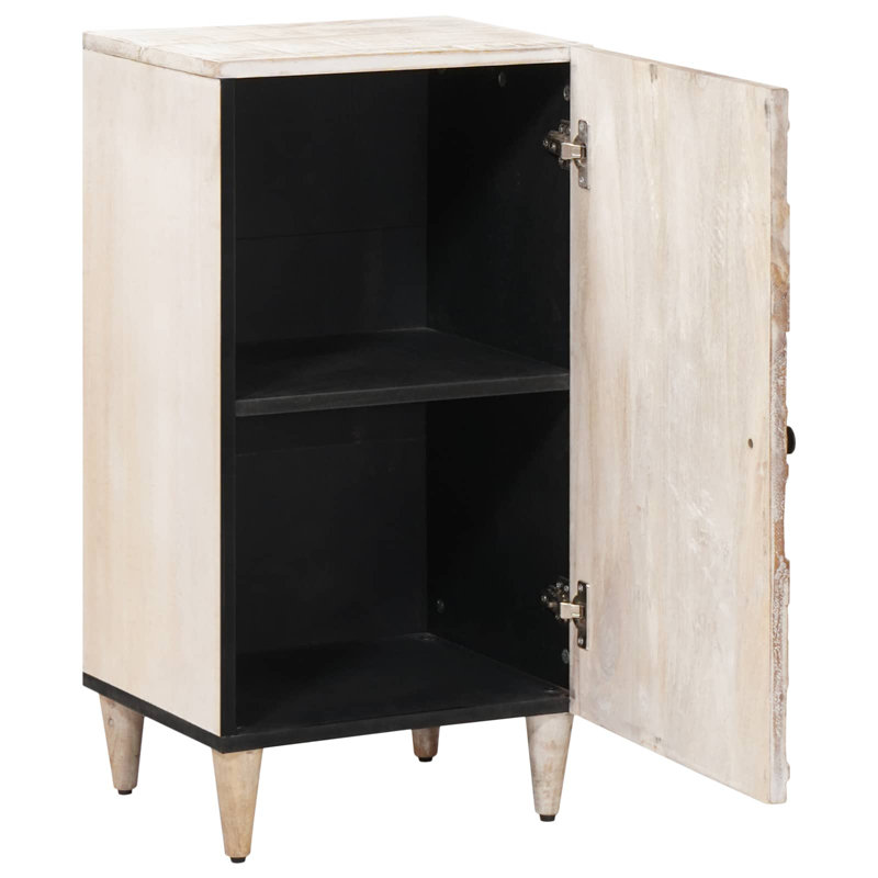 Solid Wood Rectangle Accent Cabinet